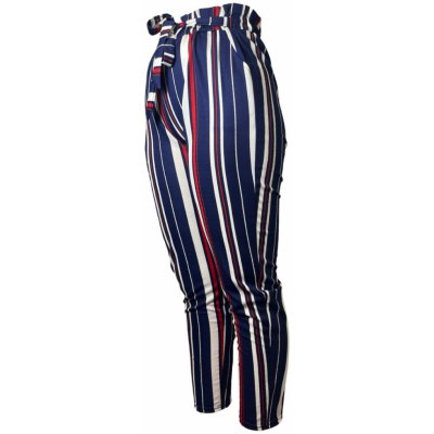 Dámské bambusové kalhoty modro-červené 8822-1 – Zboží Dáma