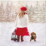 PAW Ubrousek 33x33cm Na procházce do lesa – Sleviste.cz