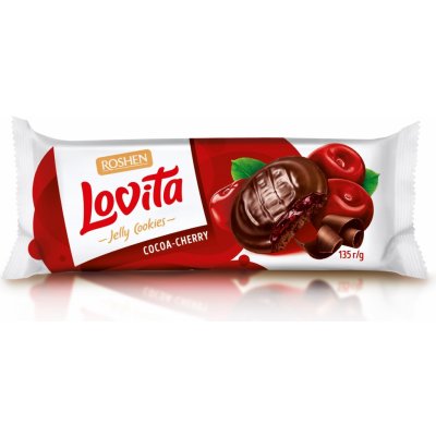 Roshen Lovita Čokopiškot kakao třešeň 135 g – Zboží Dáma