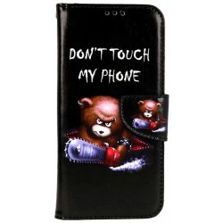 Pouzdro TopQ Samsung A34 knížkové Don't Touch méďa