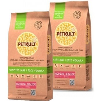 Petkult Medium Junior Lamb & Rice 2 x 12 kg