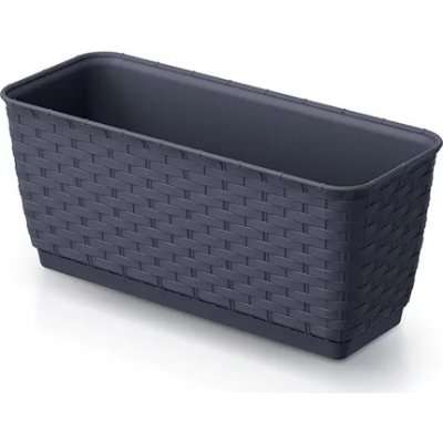 Prosperplast Truhlík s miskou RATOLLA P antracit 29,3 x 11,9 x 12,6cm – Zboží Mobilmania