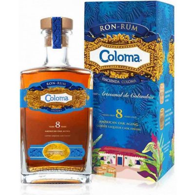 Coloma Rum 8y 40% 0,7 l (karton) – Zboží Mobilmania