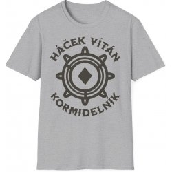 Vodácké tričko s potiskem Háček vítán kormidelník pro odvážné vodáky! Unisex Softstyle Sport Grey