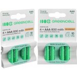 Green Cell AAA 800mAh 4ks GR04 – Zboží Živě