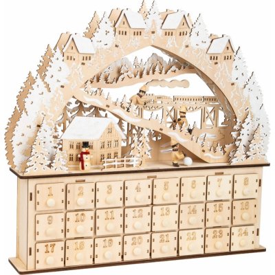 Small Foot Krásný adventní kalendář lyžaři – Zboží Dáma