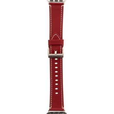 Handodo Color Kožený Pásek pro iWatch 1/2/3 42mm Red 8596311072185 – Sleviste.cz