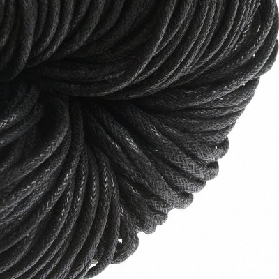 Voskovaná šňůra černá, 2 mm (70 m) – Zboží Dáma