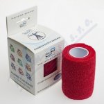KinesioMAX Cohesive elastické samofixační červená 7,5 cm x 4,5 m – Zbozi.Blesk.cz