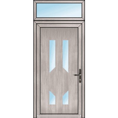 OknaDvereNaMiru.cz Vchodové dveře STYL 120 + Nadsvětlík bílá 100 x 220 cm – Hledejceny.cz