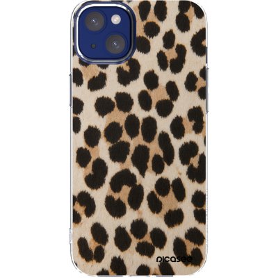 Picasee silikonový průhledný obal pro Apple iPhone 14 Plus - Brown Tiger – Zboží Mobilmania