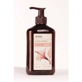 Ahava Mineral Botanic Hibiscus & Fig sametové tělové mléko 400 ml