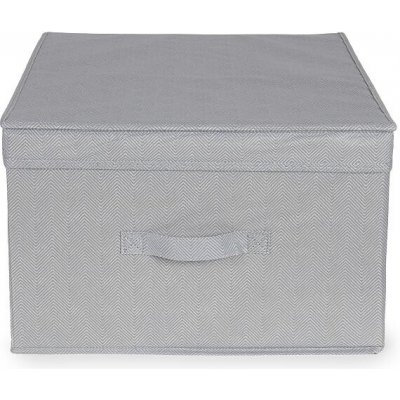 Skládací úložná krabice - karton box Compactor Wos 40 x 50 x v.25 cm, šedá – Zbozi.Blesk.cz