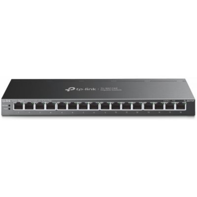 TP-Link switch TL-SG116P (16xGbE, 16xPoE+, 120W, fanless) – Zboží Živě