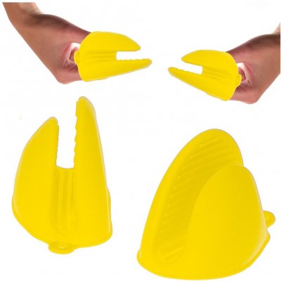 KIK KX5215_2 Silikonová chňapka 2 ks - žlutá – Sleviste.cz