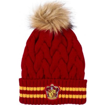 Dětská pletená čepice s nášivkou Gryffindor – Zboží Mobilmania