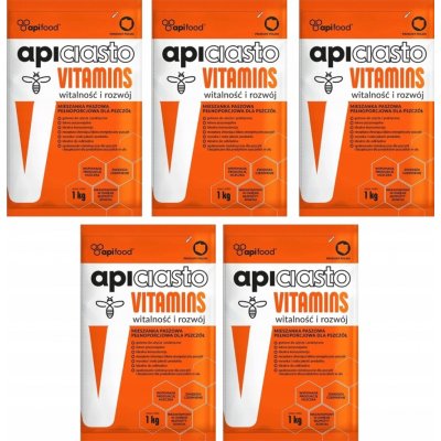 APIFOOD Apiciasto pro včely Vitamins 5 x 1 kg – Hledejceny.cz