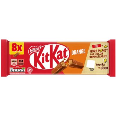 KitKat čokoládové tyčinky s pomerančovou příchutí 8 x 20,7 g – Zboží Dáma