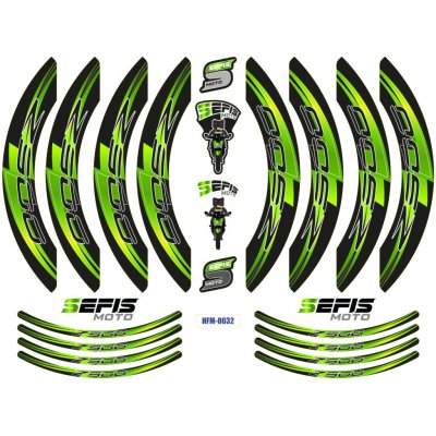 SEFIS PREMIUM ST 1 dvoudílné polepy na kola Kawasaki Z900 – Hledejceny.cz