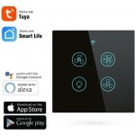 TUYA WiFi+RF vypínač pro ventilátory AS-WS-EU-FL - černý – Hledejceny.cz