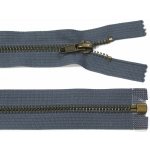 WICO Kovový zip no.5 rozepínací 55cm (staromosazné zoubky) - více barev b: 12 tmavě šedá – Hledejceny.cz