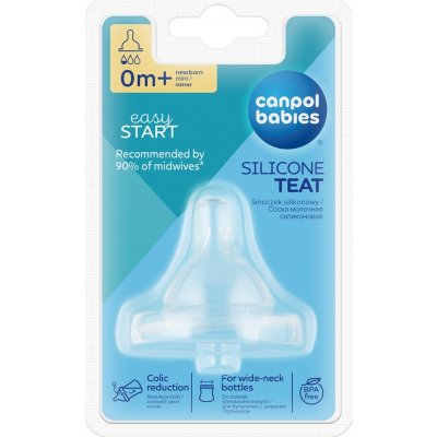 Canpol Babies silikon savička třešinka široká 1 pomalá 21/720 0 mini 1ks – Zboží Dáma