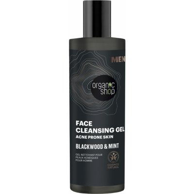 Organic Shop MEN Face Cleansing Gel Blackwood & Mint 200 ml – Hledejceny.cz