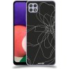 Pouzdro a kryt na mobilní telefon Samsung Pouzdro ACOVER Samsung Galaxy A22 5G A226B s motivem Line Flower I