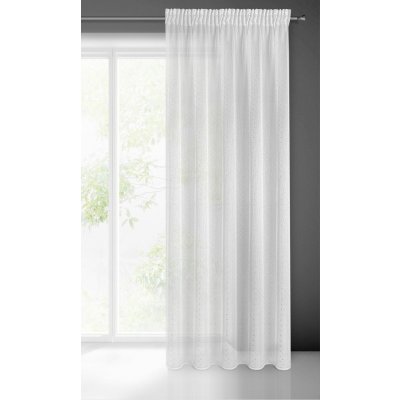 ZÁCLONA SIBEL NA PÁSCE 140X270 CM BÍLÁ – Hledejceny.cz