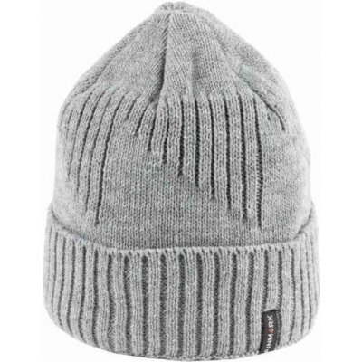 Finmark Winter Hat zimní pletená čepice šedá