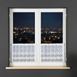 Dekorační metrážová vitrážová záclona BLAZA bílá výška 50 cm MyBestHome – Zboží Mobilmania