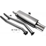 TA Technix sportovní výfuk BMW 3 E30 316i / 318i kromě M-Technic, 2x 76 mm rovná nerezová koncovka s pertlem | Zboží Auto