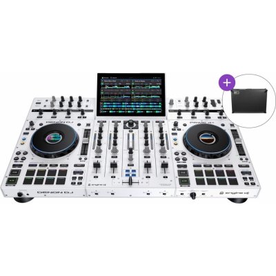 Denon Prime 4+ White SET DJ kontroler – Zbozi.Blesk.cz