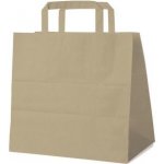 Papírové tašky 26x17x25 cm hnědé ploché ucho [50 ks] 47426 – Hledejceny.cz