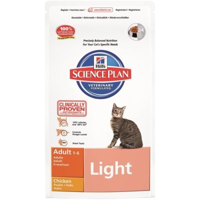 Hill's Science Plan Feline Adult Light 1,5 kg – Zboží Mobilmania