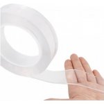 KIK KX 5206 Oboustranná NANO lepicí páska transparentní 30 mm x 3 m – Zboží Dáma