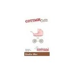 Vyřezávací šablona Dětský kočárek mini - moderní (CC) CottageCutz SCRCC-309 – Sleviste.cz