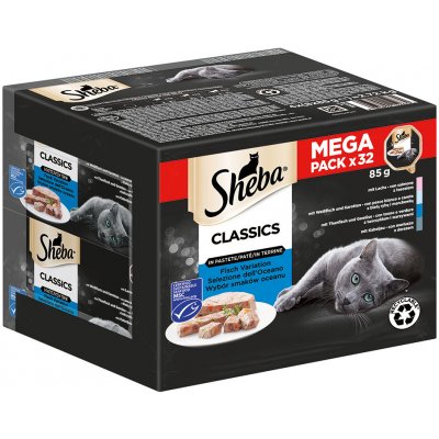 Sheba variace mističky Classics v paštice 32 x 85 g – Hledejceny.cz