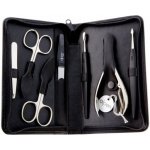 Alpen Manikúrní sada Nickel na zip kožená hnědá 7 ks – Zboží Dáma