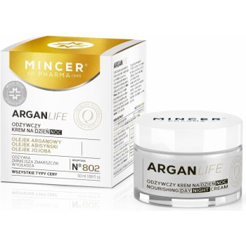 Mincer Pharma ArganLife N° 800 50+ výživný krém N°802 Argan Abyssinian and Jojoba Oils 50 ml