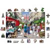 Puzzle Wooden city Pařížské bistro dřevěné 500 dílků