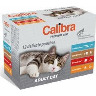 CALIBRA Cat Premium Adult multipack 12 ks – Hledejceny.cz