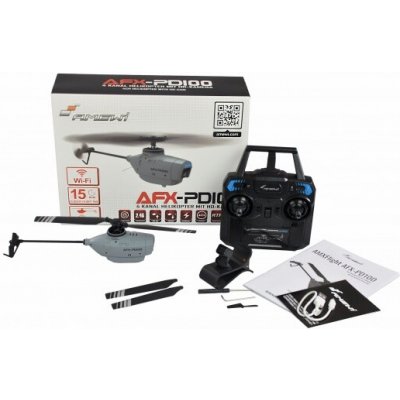 Amewi RC 4-kanálový vrtulník s FPV HD kamerou AFX-PD100 6G 2,4 GHZ RTF Trade e.K. RC_308205 RTF 1:10 – Zboží Dáma