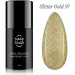 NANI Gel lak Amazing line Glitter Gold 5 ml – Zboží Dáma NANI Gel lak Amazing line Glitter Gold 5 ml – Zboží Dáma