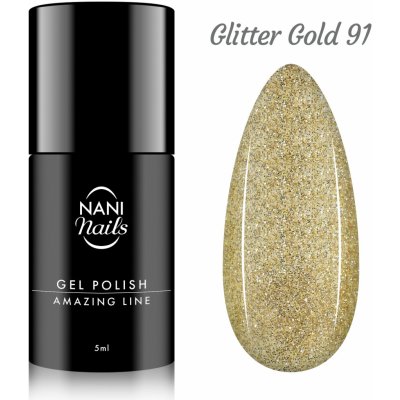 NANI Gel lak Amazing line Glitter Gold 5 ml – Zboží Dáma NANI Gel lak Amazing line Glitter Gold 5 ml – Zboží Dáma
