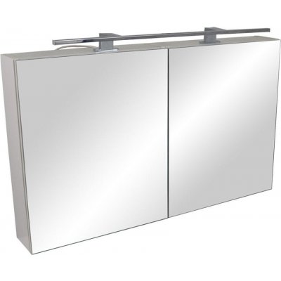 BPS-koupelny Zrcadlová skříňka s LED osvětlením Montana 100 ZS LED-CR, chrom – Zboží Mobilmania