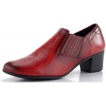 Barton červené polobotky na podpatku – Zboží Dáma