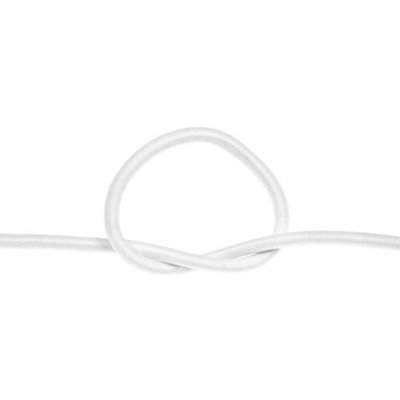 Guma, pruženka - bílá kulatá šíře 3mm – Zboží Dáma