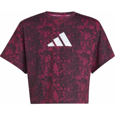 adidas dětské tričko G TI AOP TEE růžová – Zboží Mobilmania
