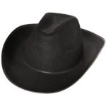 kovbojský klobouk černý hladký